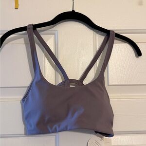 Vuori Lavender Strappy Sports Bra